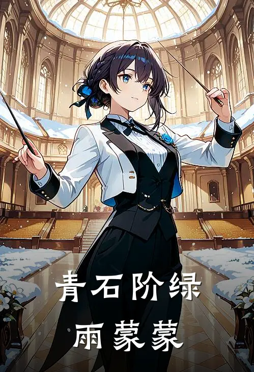 青石阶绿雨蒙蒙