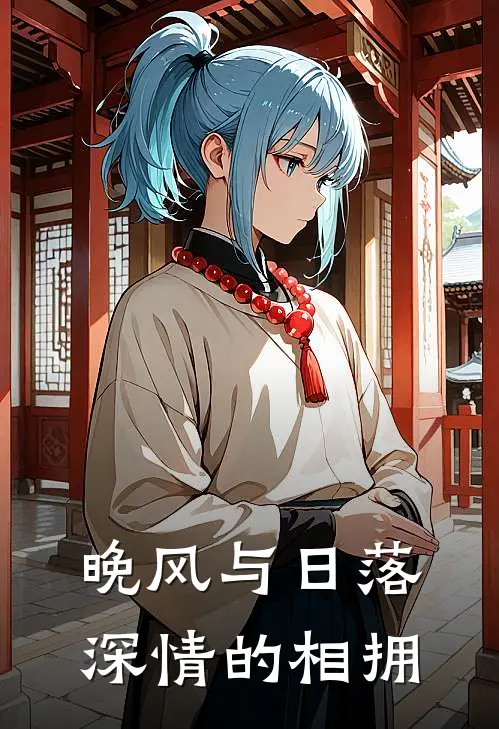 晚风与日落深情的相拥